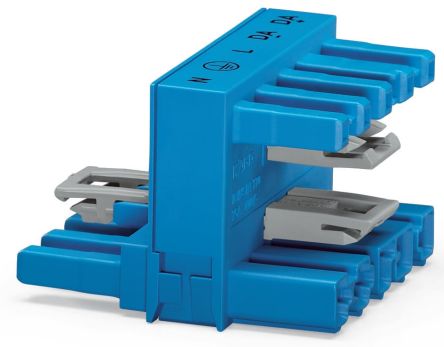 WAGO 770 Series Distribution Connector, 5-Pole, Female, Male, Cable Mount, 25A, IP20 [770-993]; 279-3979