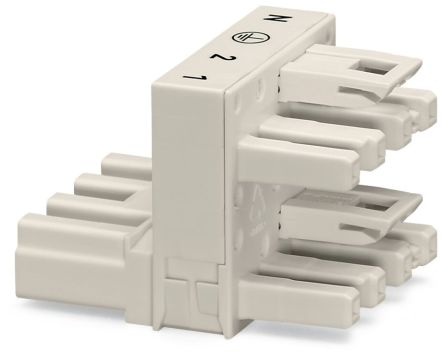 WAGO 770 Series Distribution Connector, 4-Pole, Female, Male, Cable Mount, 25A, IP20 [770-994]; 279-3980
