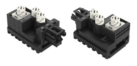 WAGO 772 Series Tap-Off Module, 3-Pole, Cable Mount, 25A, IP20 [772-263]; 279-3985