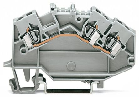 WAGO 780-631 780 Series Grey, 2.5mm², 1-Level, Cage Clamp Termination, CSA [780-631]; 279-4009