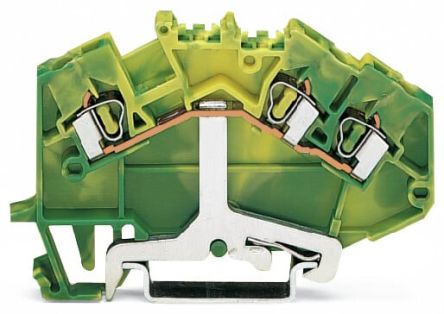 WAGO 3-Way DIN Rail Earth Terminal Block, 2.5mm², 14 AWG Wire, Cage Clamp, Polyamide Housing [780-637]; 279-4010