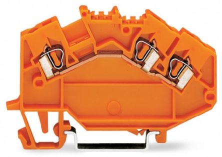 WAGO 780-654 780 Series Orange, 2.5mm², 1-Level, Cage Clamp Termination, CSA [780-654]; 279-4013
