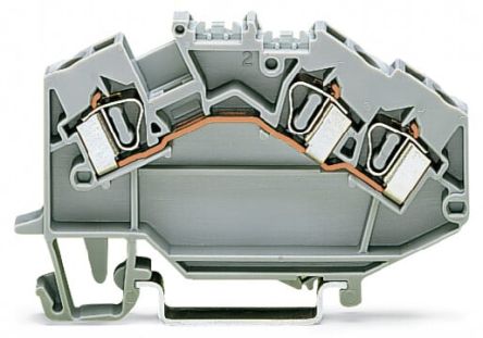 WAGO 781-631 781 Series Grey, 4mm², 1-Level, Cage Clamp Termination, CSA [781-631]; 279-4027