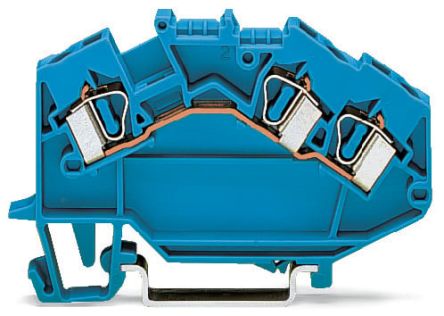 WAGO 781-651 781 Series Blue, 4mm², 1-Level, Cage Clamp Termination, CSA [781-651]; 279-4030