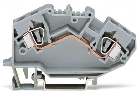 WAGO 782-992 782 Series Grey, 6mm², 1-Level, Cage Clamp Termination, CSA [782-992]; 279-4043