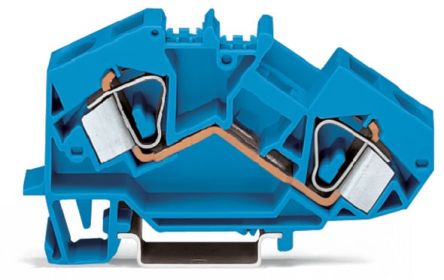 WAGO 783-604 783 Series Blue, 16mm², 1-Level, Cage Clamp Termination, CSA [783-604]; 279-4048