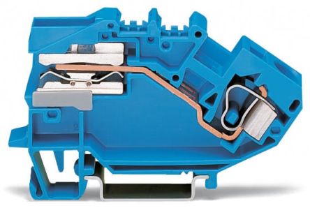 WAGO 784-613 784 Series Blue, 10mm², 1-Level, Cage Clamp Termination, CSA [784-613]; 279-4057