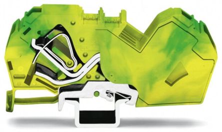 WAGO 2-Way DIN Rail Earth Terminal Block, 35mm², 2 AWG Wire, Cage Clamp, Polyamide Housing [785-607]; 279-4061