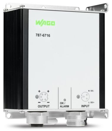 WAGO Switching Power Supply, 787-6716, 24V dc, 4A, 48W, 100 → 240V ac Input Voltage [787-6716]; 279-4127