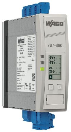 WAGO Electronic Circuit Breaker 6A 24V 787, 4 channels , DIN Rail [787-860]; 279-4164