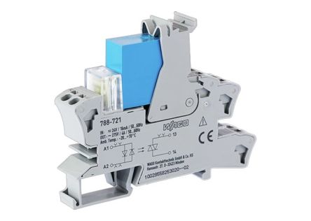 WAGO 857 Series Solid State Relay, 4 A Load, DIN Rail Mount, 230 V ac/dc Load [788-721]; 279-4239