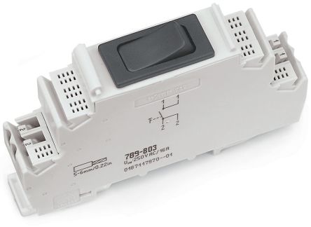 WAGO Circuit Breaker, 16A, 250V AC, 250 V Breaking Capacity [789-803]; 279-4273