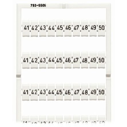 WAGO, 793 Marker Card for use with  for use with Terminal Blocks [793-5506]; 279-4447