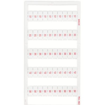 WAGO, 793 Marker Card for use with  for use with Terminal Blocks [793-553]; 279-4464