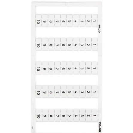 WAGO, 793 Marker Card for use with  for use with Terminal Blocks [793-602]; 279-4539