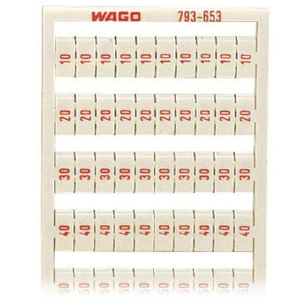 WAGO, 793 Marker Card for use with  for use with Terminal Blocks [793-653]; 279-4573