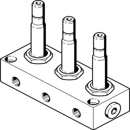 Festo 3x3/2 Way, Closed, Monostable Solenoid Valve - Electrical G 1/8 BMCH Series, 6687 [BMCH-3-3-1/8]; 279-5247