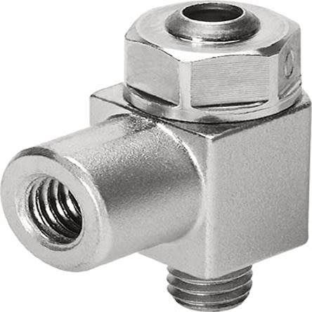 Festo Manual Flow Control Pneumatic Control Valve GRLO Series, Metric M3, M3, 175039 [GRLO-M3]; 279-5284
