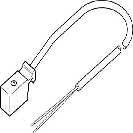 Festo KMYZ Cable, 34997 [KMYZ-2-24-2,5-LED]; 279-5339