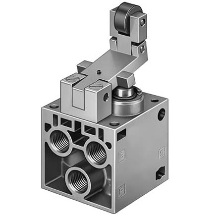 Festo Toggle Lever 5/2 Way, Monostable Pneumatic Control Valve L-5 Series, G 1/4, G 1/4, 8993 [L-5-1/4-B]; 279-5345