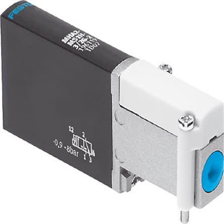 Festo 3/2, Monostable, Open Solenoid Valve - Electrical MHA2 Series 24V dc, 196139 [MHA2-MS1H-3/2O-2]; 279-5368