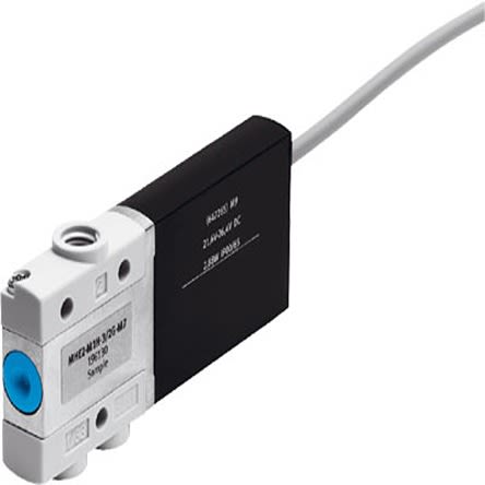 Festo 3/2, Closed, Monostable Solenoid Valve - Electrical M7 MHE2 Series 24V dc, 196132 [MHE2-M1H-3/2G-M7-K]; 279-5381