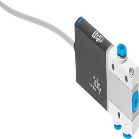Festo 3/2, Closed, Monostable Solenoid Valve - Electrical One-Touch Fitting 4 mm MHE2 Series 24V dc, 196136 [MHE2-M1H-3/2G-QS-4-K]; 279-5383