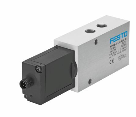 Festo 5/3 Closed Pneumatic Control Valve MPYE Series, G 1/4, G 1/4, 151694 [MPYE-5-1/4-010-B]; 279-5452