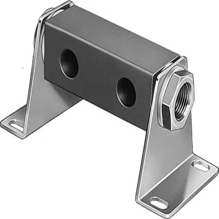 Festo PAL series 2 station Manifold for use with Solenoid And Pneumatic Valve, 5870 [PAL-1/8-1/4-2]; 279-5484