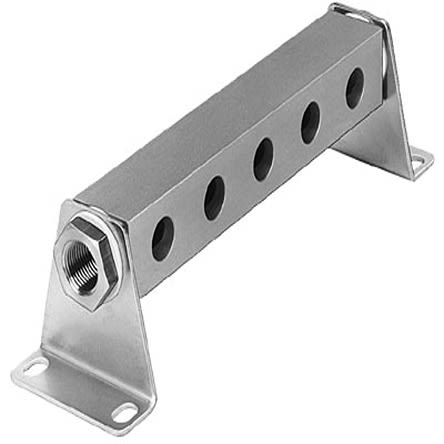 Festo PAL series 5 station Manifold for use with Solenoid And Pneumatic Valve, 5873 [PAL-1/8-1/4-5]; 279-5488