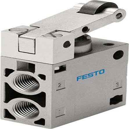 Festo Roller Lever 3/2 Way Valve, Closed Mechanical Valve R-3 Series, G 1/4, G 1/4, 8985 [R-3-1/4-B]; 279-5499