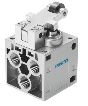 Festo Roller Lever 5/2 Way Valve, Monostable Mechanical Valve R-5 Series, G 1/4, G 1/4, 8996 [R-5-1/4-B]; 279-5501