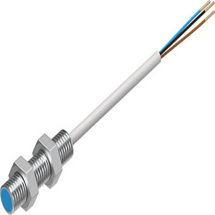 Festo Inductive Threaded Barrel Proximity Sensor, M8, 1.5 mm Detection, NPN NO, 10 → 30 V dc [SIEN-M8B-NS-K-L]; 279-5619