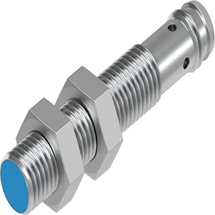 Festo Inductive Threaded Barrel Proximity Sensor, M8, 1.5 mm Detection, NPN NO, 10 → 30 V dc [SIEN-M8B-NS-S-L]; 279-5620