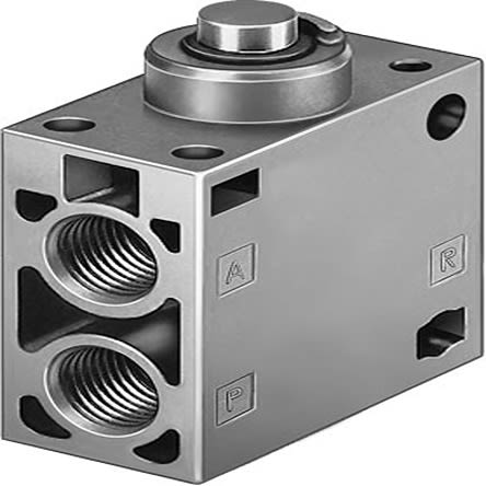 Festo 3/2 Way Valve, Monostable Mechanical Valve V-3 Series, G 1/4, G 1/4, 6808 [V-3-1/4-B]; 279-5654