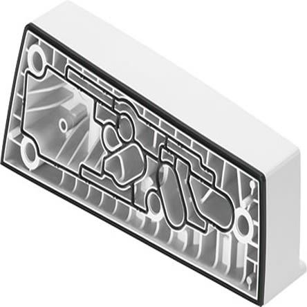 Festo VMPAC series G 3/8 End Plate for use with Valve Terminal MPA-C, 576564 [VMPAC-EPR-EX]; 279-5773