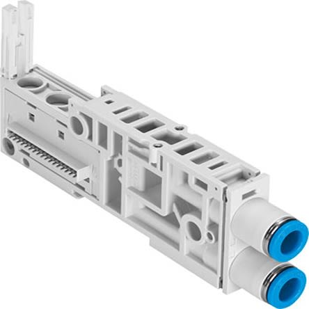 Festo VMPAL series 1 station Push In 6 mm Sub Base for use with Valve Terminals MPA-L, 560995 [VMPAL-AP-14-QS6-1]; 279-5859