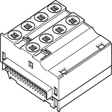 Festo VMPAL series 4 station Manifold for use with Valve Terminal MPA-L, 560968 [VMPAL-EVAP-10-2-4]; 279-5941