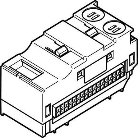 Festo VMPAL series 1 station Manifold for use with Valve Terminal MPA-L, 560965 [VMPAL-EVAP-20-1]; 279-5947