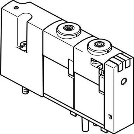 Festo 2x3/2, Closed, Monostable Solenoid Valve - Electrical VOVC Series 24V dc, 565450 [VOVC-BT-T32C-MT-F-1T1]; 279-6027