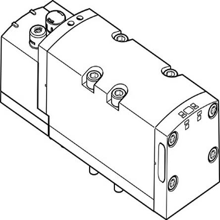Festo 5/2 Way, Monostable Solenoid Valve - Electrical G 1/2 VSVA Series 24V dc, 8034986 [VSVA-B-M52-AZ-D2-1T1L]; 279-6060