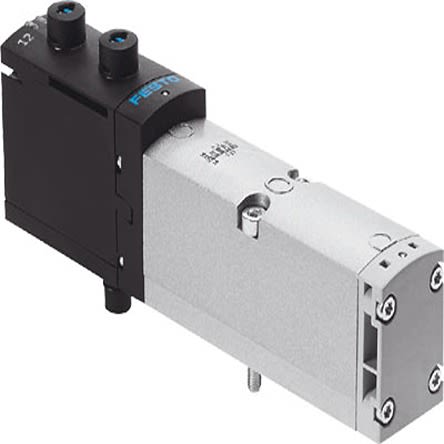 Festo 5/3 Exhausted Solenoid Valve - Electrical G 1/4 VSVA Series 24V dc, 8033047 [VSVA-B-P53E-ZH-A1-1T1L]; 279-6142