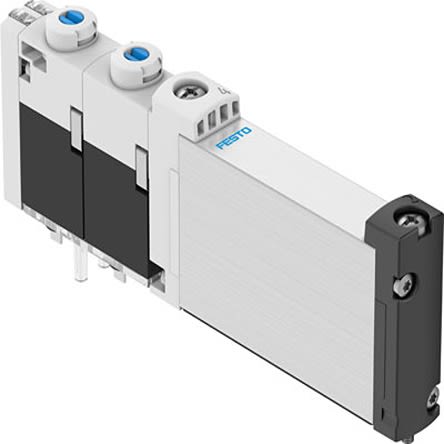 Festo 5/3, Exhausted Solenoid Valve - Electrical VUVG Series 24V dc, 8041894 [VUVG-B10-P53E-ZT-F-1T1L-EX2C]; 279-6267