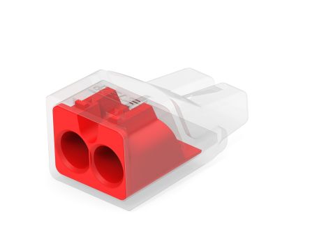 TE Connectivity, 2388553 Closed End Connector, Red, Insulated, Copper 12 → 22 AWG [2388553-2]; 279-6461