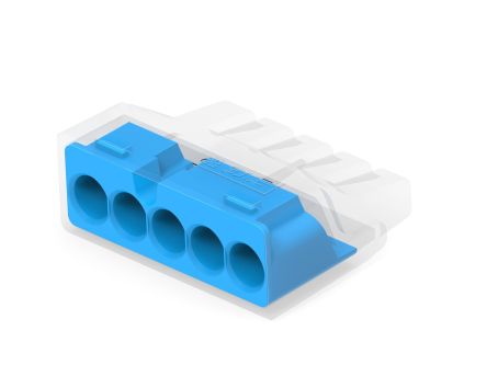 TE Connectivity, 2388553 Closed End Connector, Blue, Insulated, Copper 12 AWG [2388553-5]; 279-6468