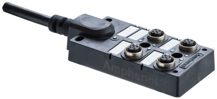 M Series M12 Distribution Box 4 Ports 4A [DB12-5A4CAB-DPS7B01]; 279-6793