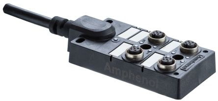 M Series M12 Distribution Box 4 Ports 4A [DB12-5A4CAB-DPS7B05]; 279-6798