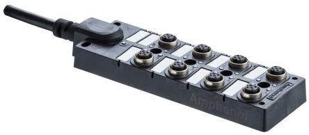 M Series M12 Distribution Box 8 Ports 4A [DB12-5A8CAB-DPS7B02]; 279-6807
