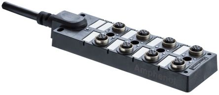M Series M12 Distribution Box 8 Ports 4A [DB12-5A8CAB-DPS7B10]; 279-6816