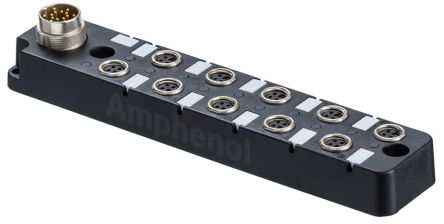 M Series M8 Distribution Box 4 Ports 3A [DB8-3A4M12-SPS7001]; 279-6829